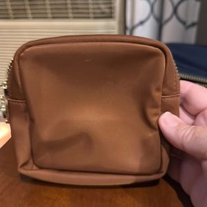 Brown Stoney Clover Mini pouch. Perfect for small accessories or for travel